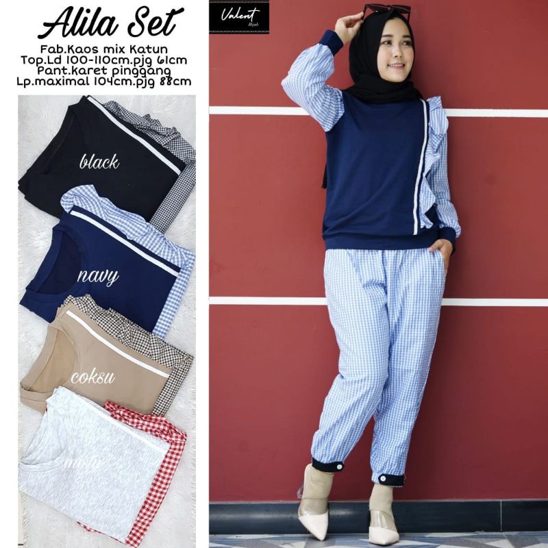 Alila Set & Jelita Tunik Allsize Terbaik Bahan premium