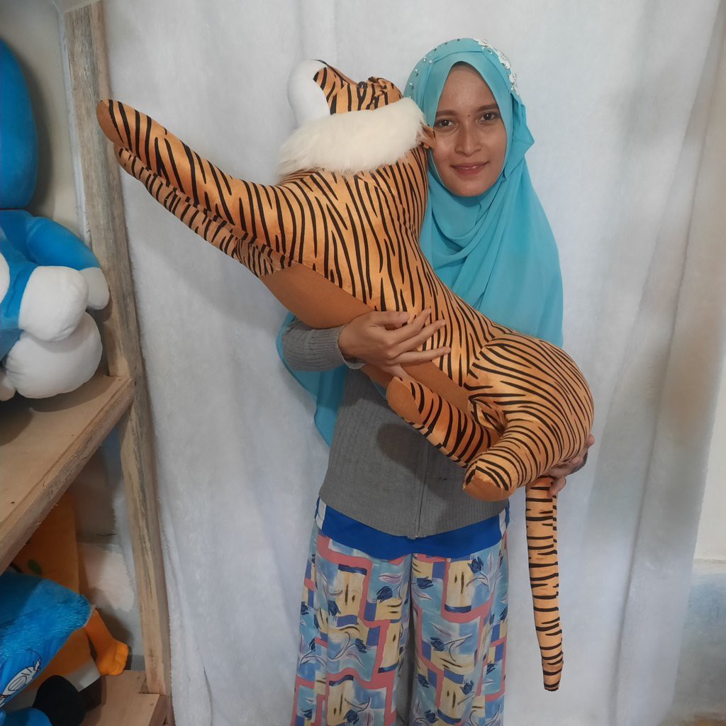 Boneka macan harimau SINGA belang jumbo murah