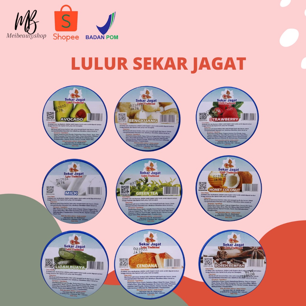 SEKAR JAGAT Lulur / Body Scrub Tradisional 100gr