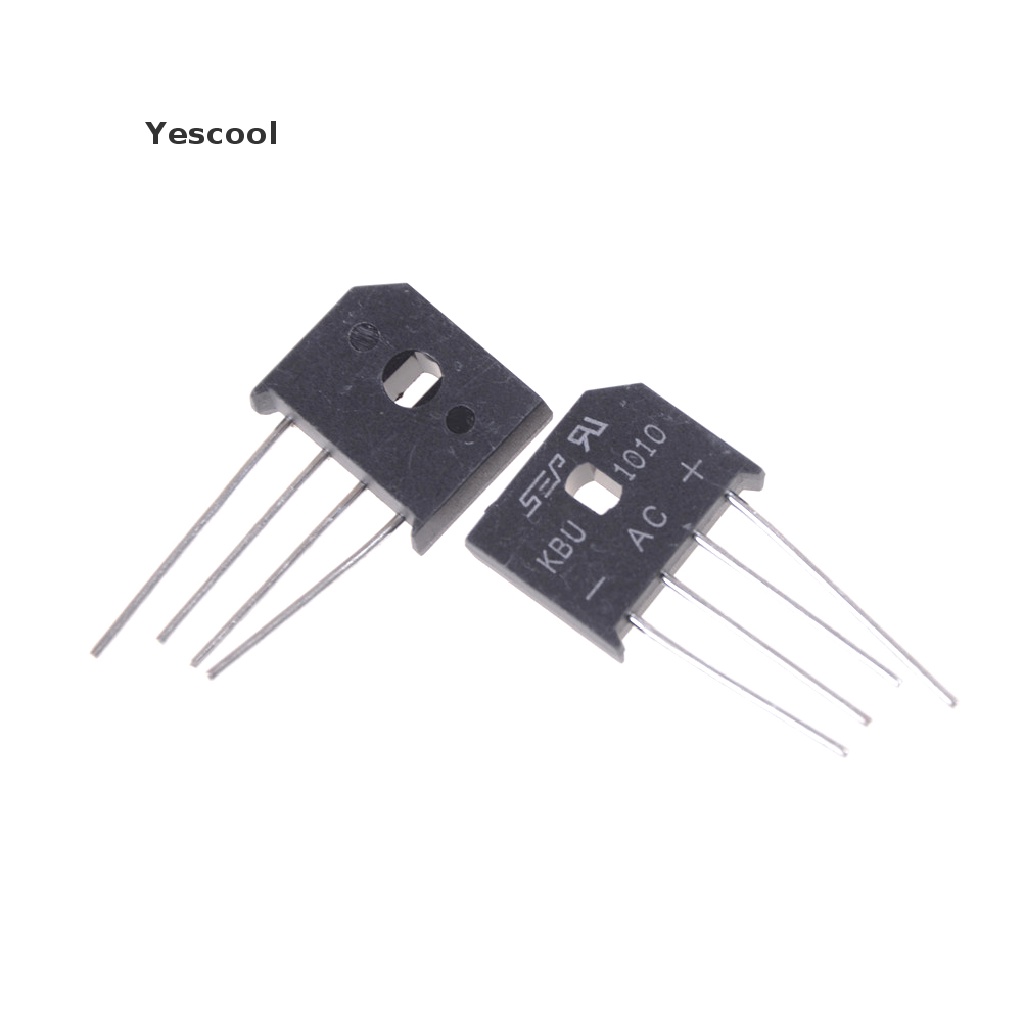 Yescool 2PCS KBU1010 10A 1000V Single Phases Diode Bridge Rectifier .