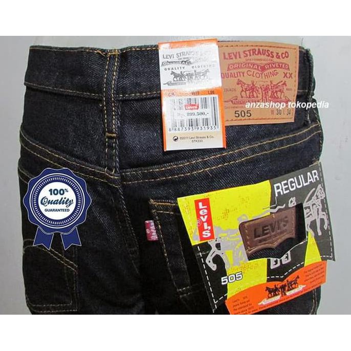 New Product Big Size 33-37 Levis Branded Regular Celana Jeans Panjang  Pria A121 Free Ongkir