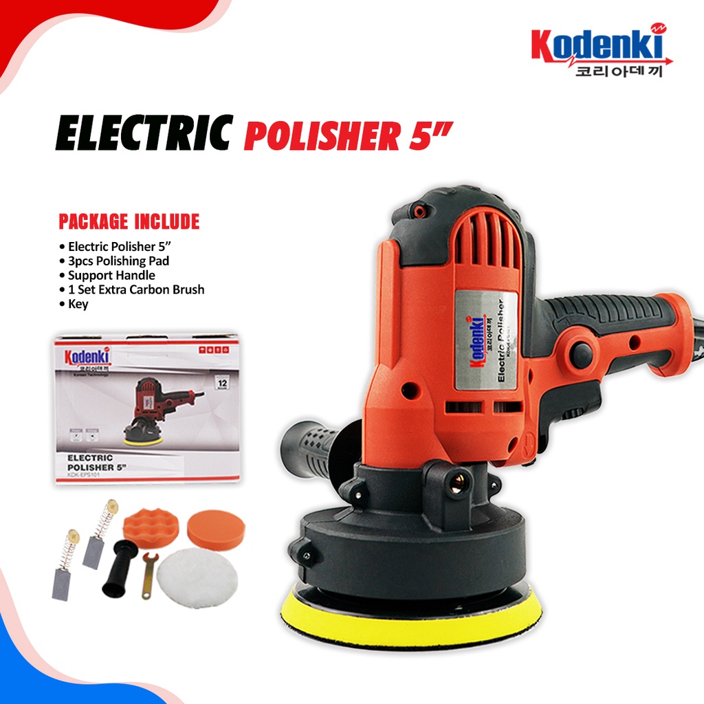 KODENKI EPS101 Mesin Poles Mobil 5 Inch Polisher Alat Poles Motor
