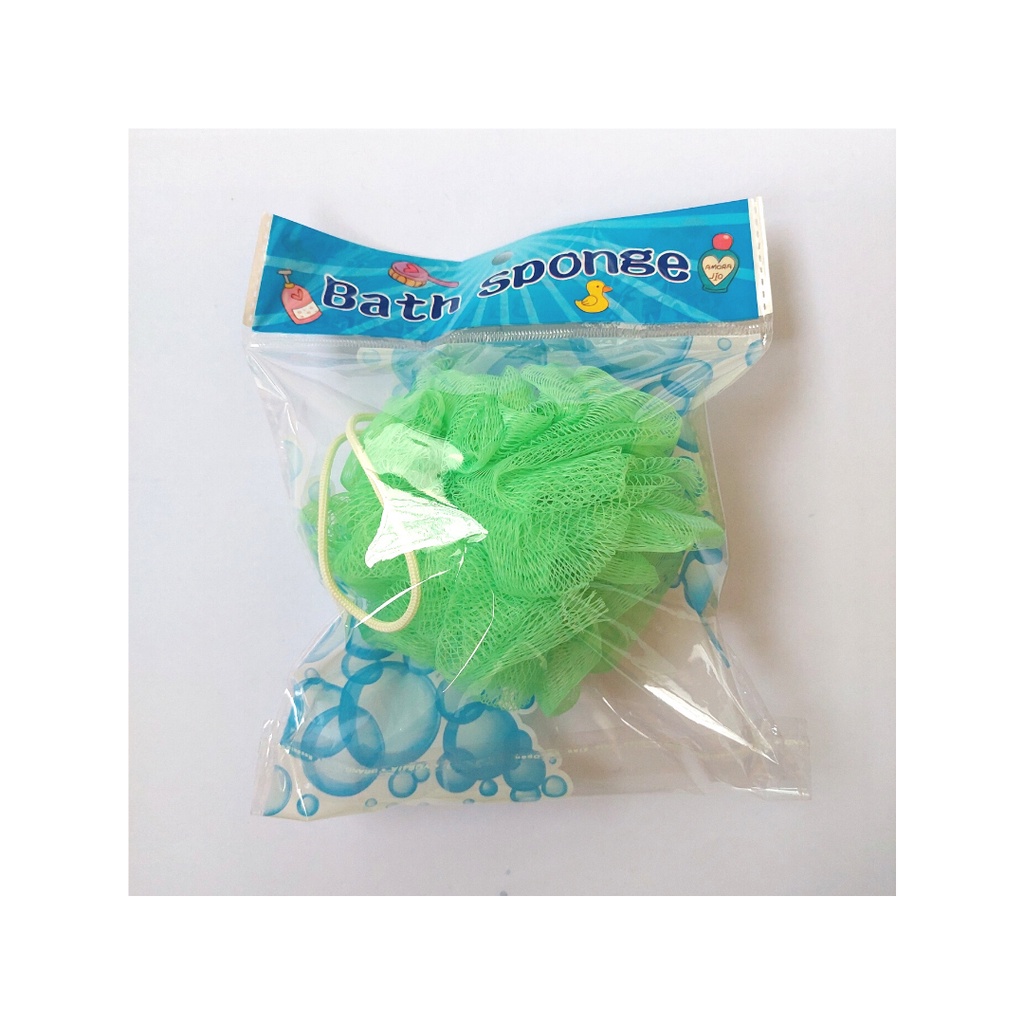 Bath Sponge Spons Mandi Shower Puff Sabun Mandi Aneka Warna