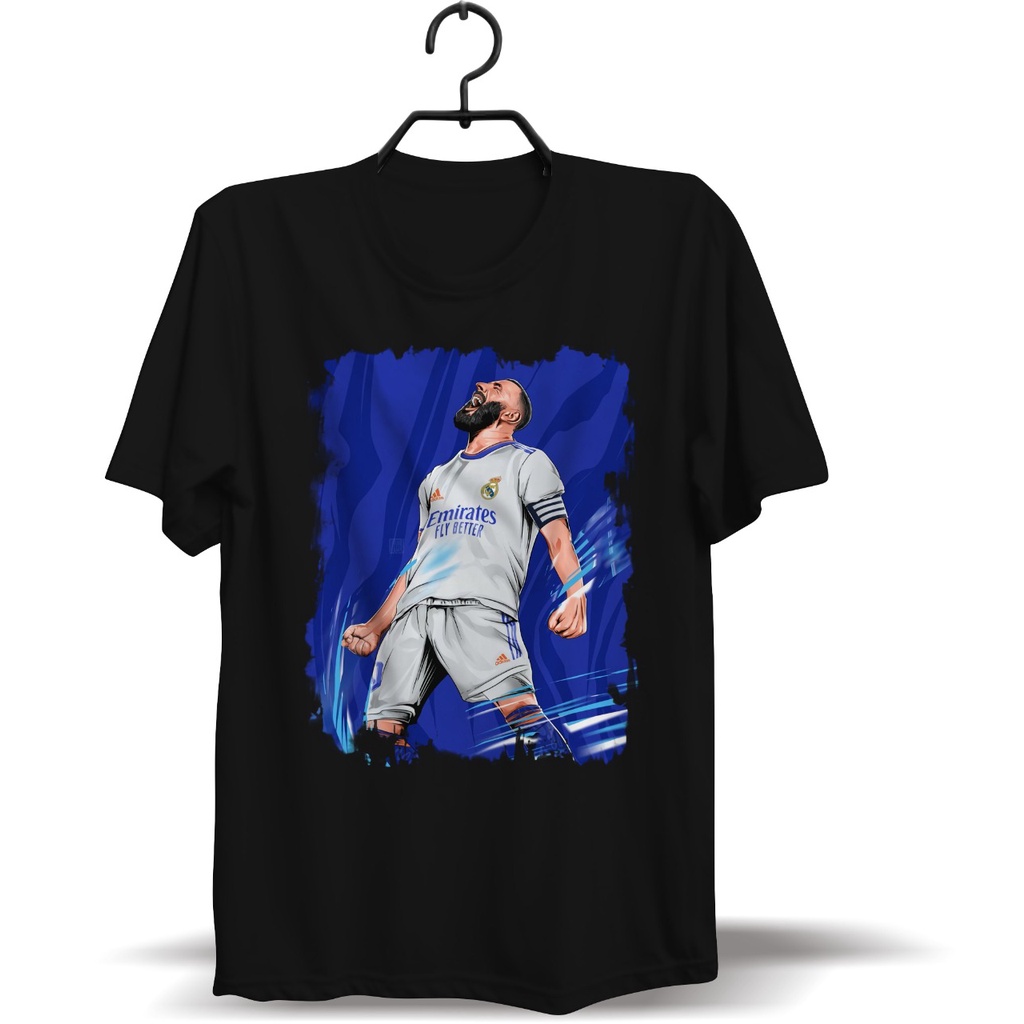soa56 - BAJU KAOS PRIA SABLON DTF DTG PEMAIN SEPAK BOLA REAL MADRID KEREN