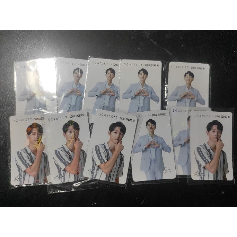 Photocard Song Joong Ki X Scarlett official