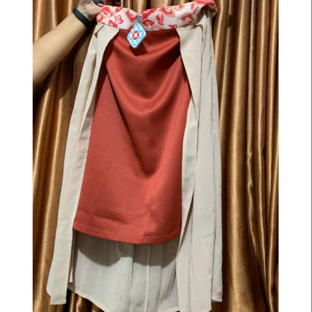 Bawahan rok batik variasi merah bata casual