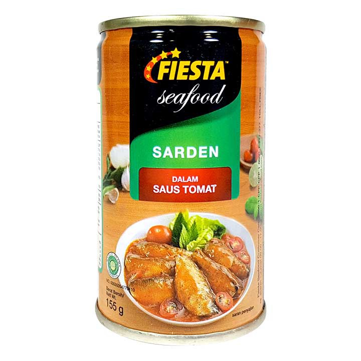 

Fiesta Seafood Sarden Tomat 155 gr Sarden Kecil