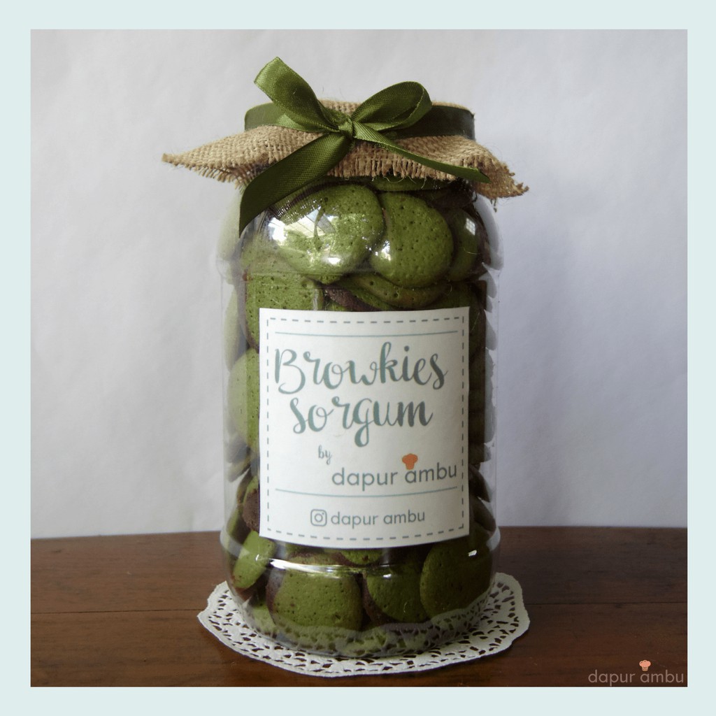 

Browkies Sorgum Greentea Toples Besar