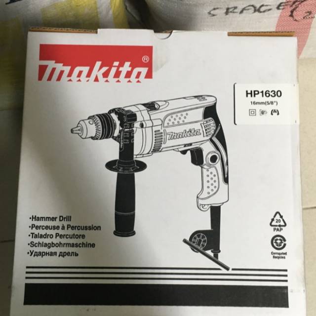 Makita HP 1630 Mesin Bor Tembok Kayu Besi Rotary Hammer Dril HP  1630