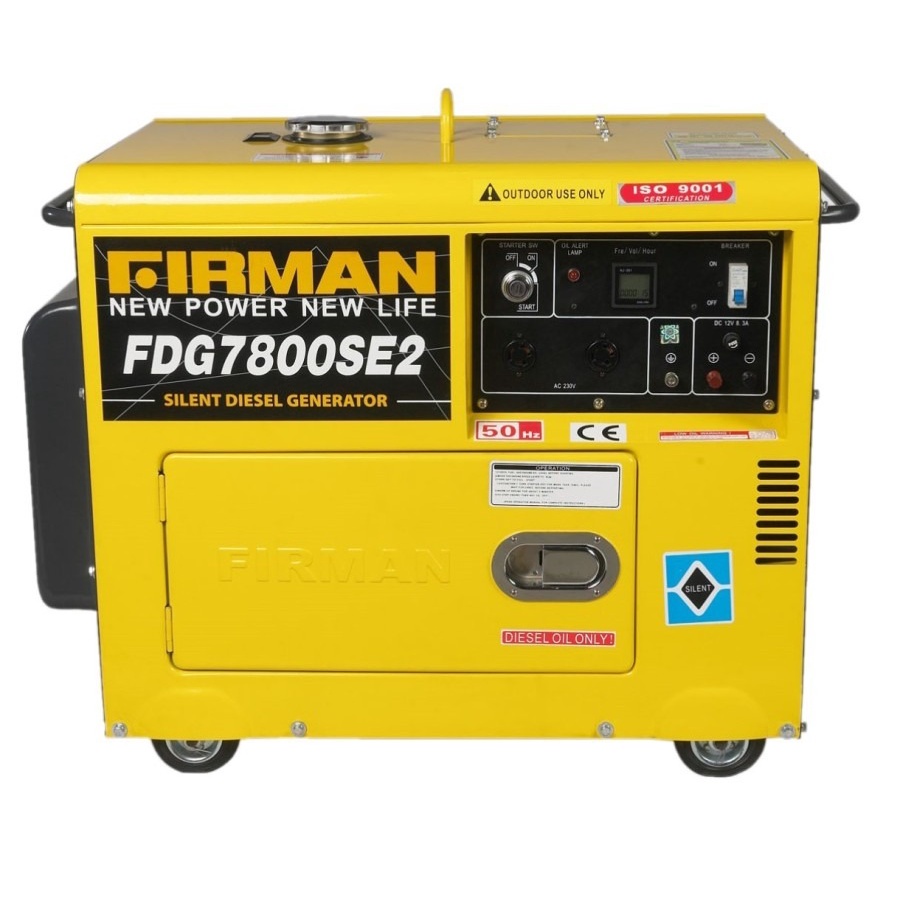 Firman Mesin Genset Diesel FDG7800SE2 4,5KW MANUAL. Diesel Generator