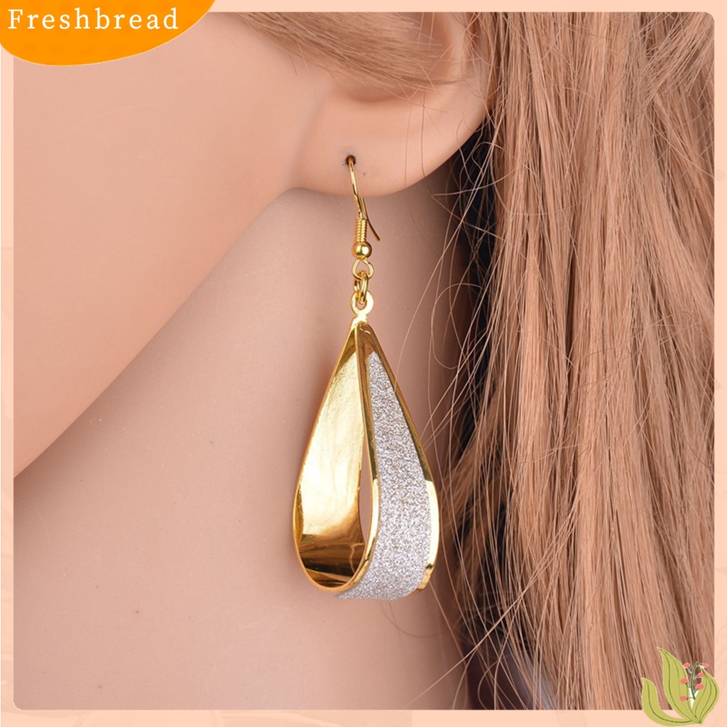 Terlaris Water Drop Shape Alloy Simple Hollow Drop Earrings Hook Earrings Party Supplies for Wedding