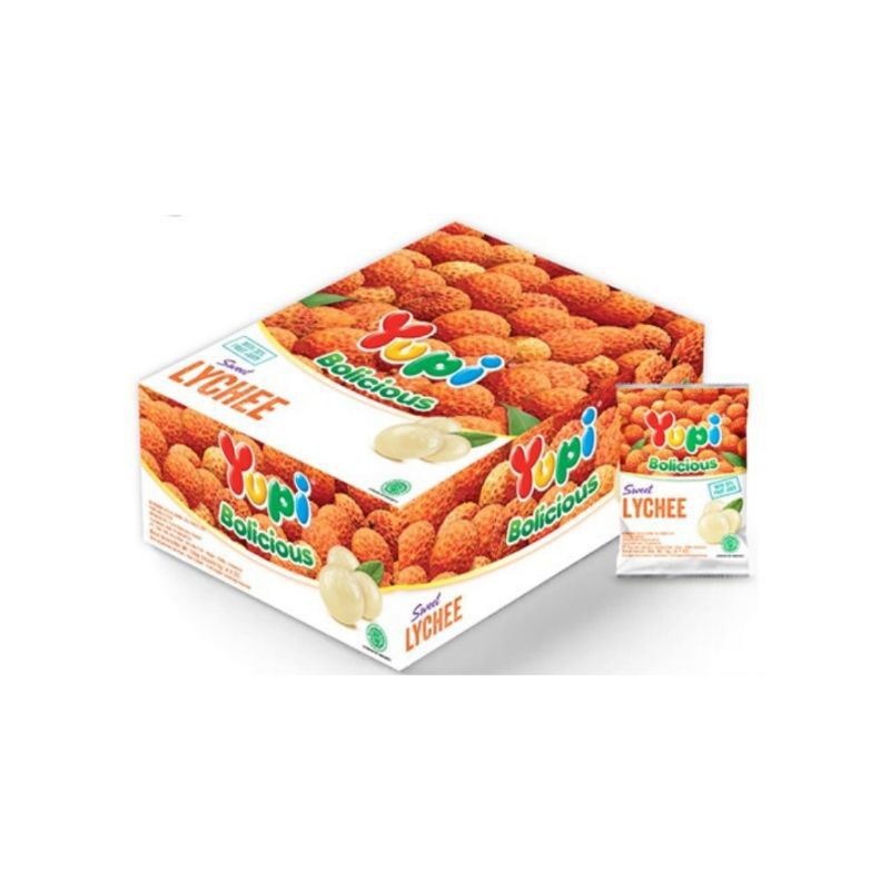 

YUPI BOLLICIOUS - YUPI PERMEN MANIS BUAH BUAHAN - PERMEN YUPI ANAK ANAK -P PERMEN ENAK KENYAL 1 BOX