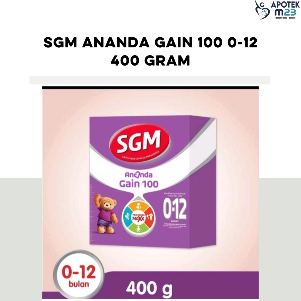 SGM Ananda Gain 100 0-12 Bulan Susu Bubuk 400 gr