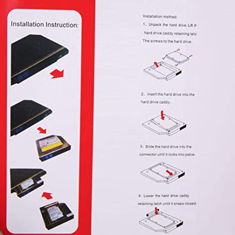 SSD HDD Caddy slim 9.5mm merk second kedi cadi cady ketdi catdi