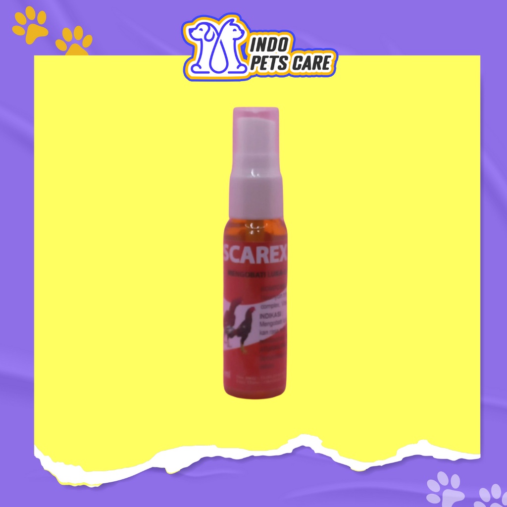 OBAT LUKA AYAM - SCAREX SPRAY 30ML - SEMPROTAN ANTI RASA SAKIT & INFEKSI & BOROK KULIT UNGGAS LECET