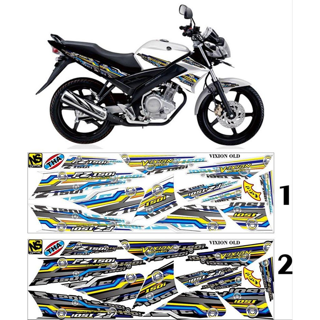 VIXION PUTIH DAN HITAM STRIPING OLD VIXION.