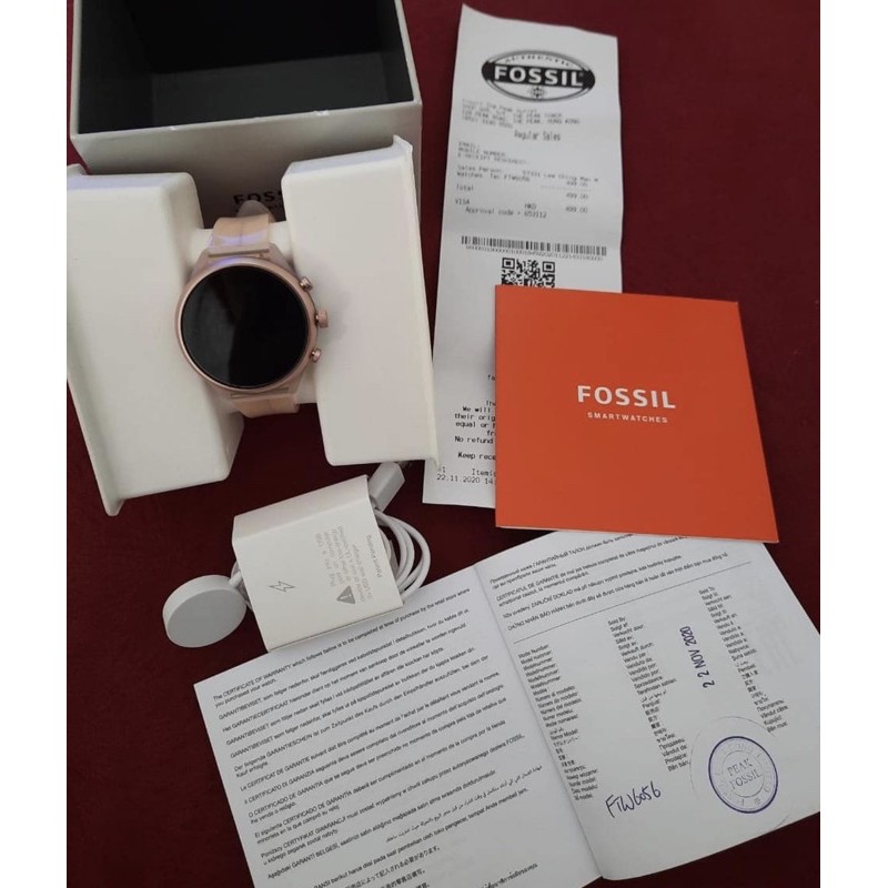 fossil smartwatch gen 4 pink new open segel