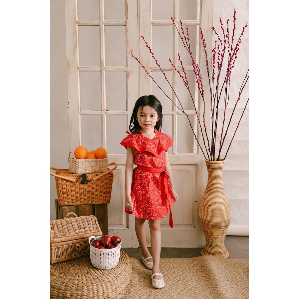 SOURE - CHEERY DRESS GIRL in Red Color