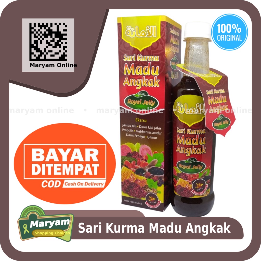 

Sari Kurma Madu Angkak Plus Royal Jelly 470 gram