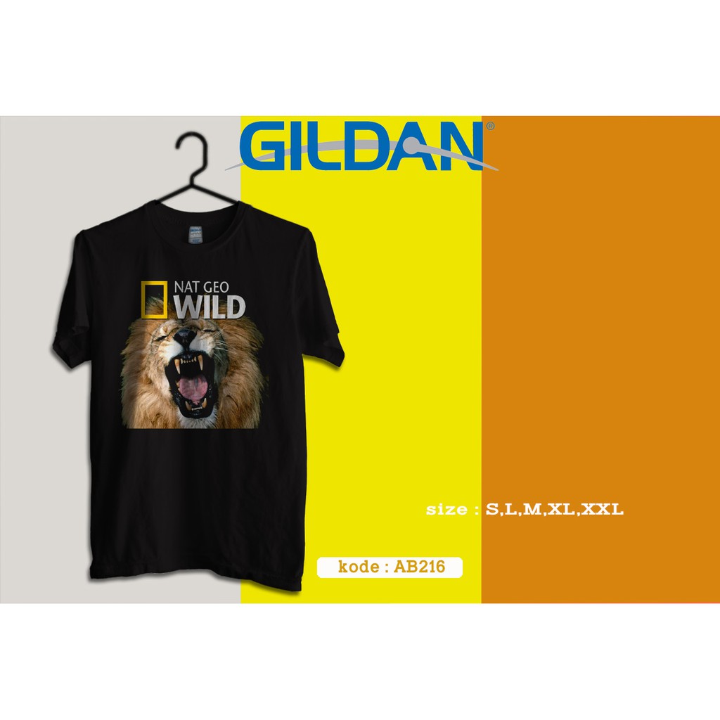 kaos national geographic original gildan ab216