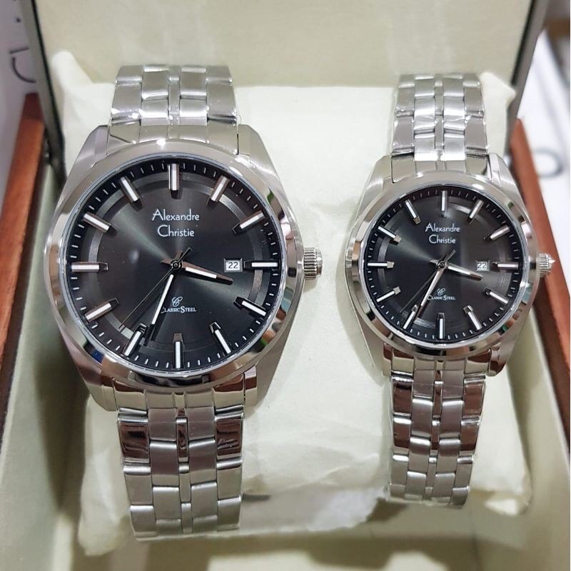 Jam Tangan Couple - Alexandre Christie AC 8637 Original - Garansi Resmi