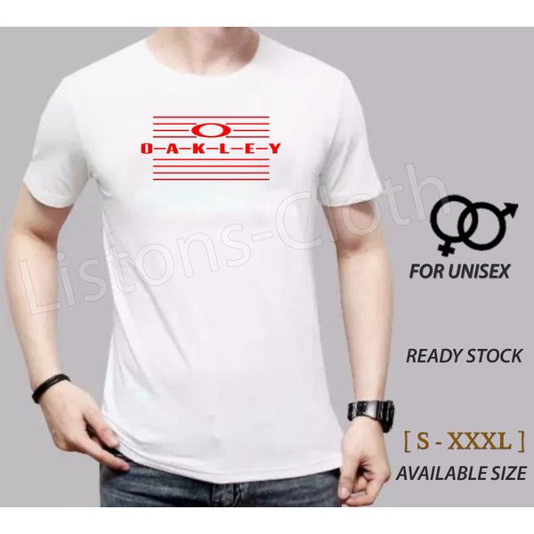 DI JUAL KAOS OAKLEY PUTIH BAJU DISTRO SURFING TSHIRT BRANDED PRIA