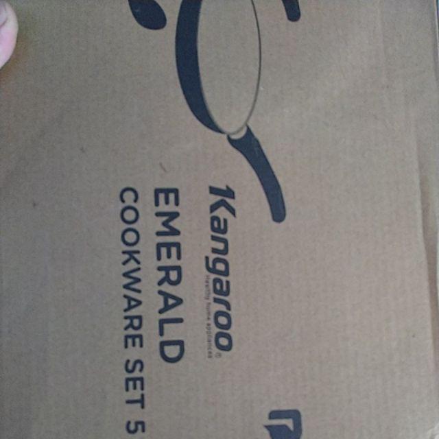 Set Panci Dan Teflon Kangaroo Emerald Cookware Set 5