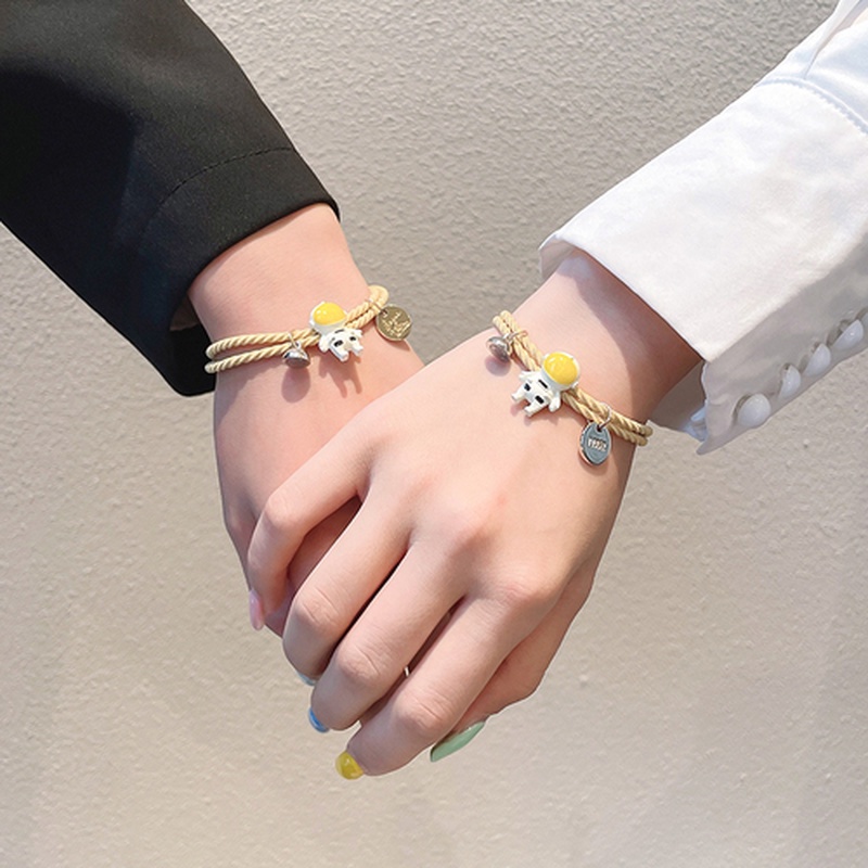Gelang Couple Magnet Pelangi/Spaceman/Cinta Imut Mode Korea-4