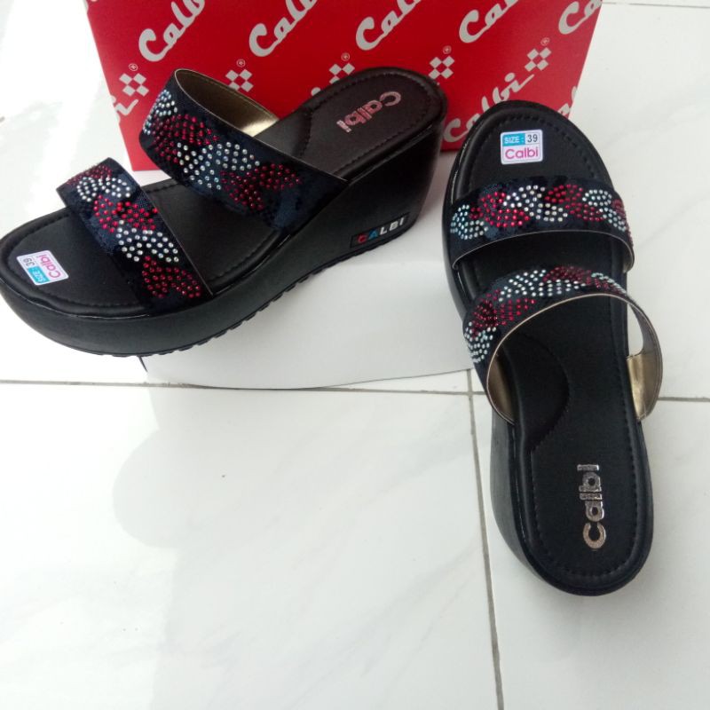 Sandal Wedges Calbi Slop Ban 2 Kepang