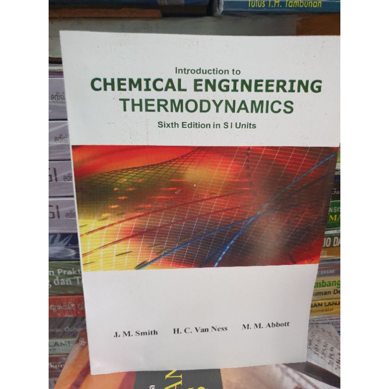 Jual Introduction To Chemical Engineering Thermodynamics 6th Edition