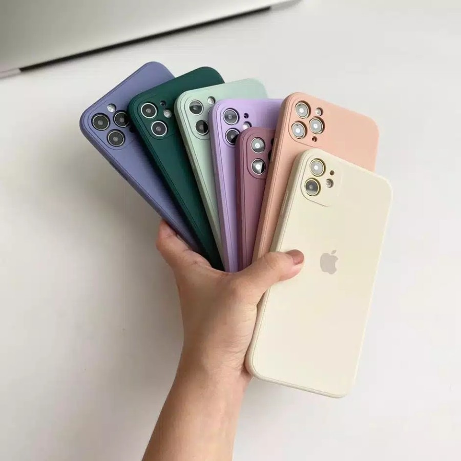 Soft Case Apple iPhone 12 Mini, iPhone 12, iPhone 12 Pro, iPhone 12 Pro Max Liquid Silikon Slim Skin Candy Macaron Bludru