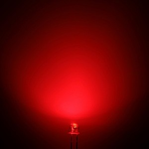 Lampu Led 5 Mm Pendek Strawhat P- Merah
