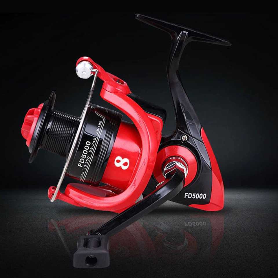 FD5000 Reel Pancing Spinning 8 Ball Bearing Gear Ratio 5.2:1 / Rell Reel Rel Ril Riil Rill Gulungan Penggulung Kerek Kerekan Katrol Senar Pancing Pancingan Ikan Mas Udang Galatama Casting Tegek Tegeg Power Handle Laut Mini Anti Karat Murah Kuat Metal