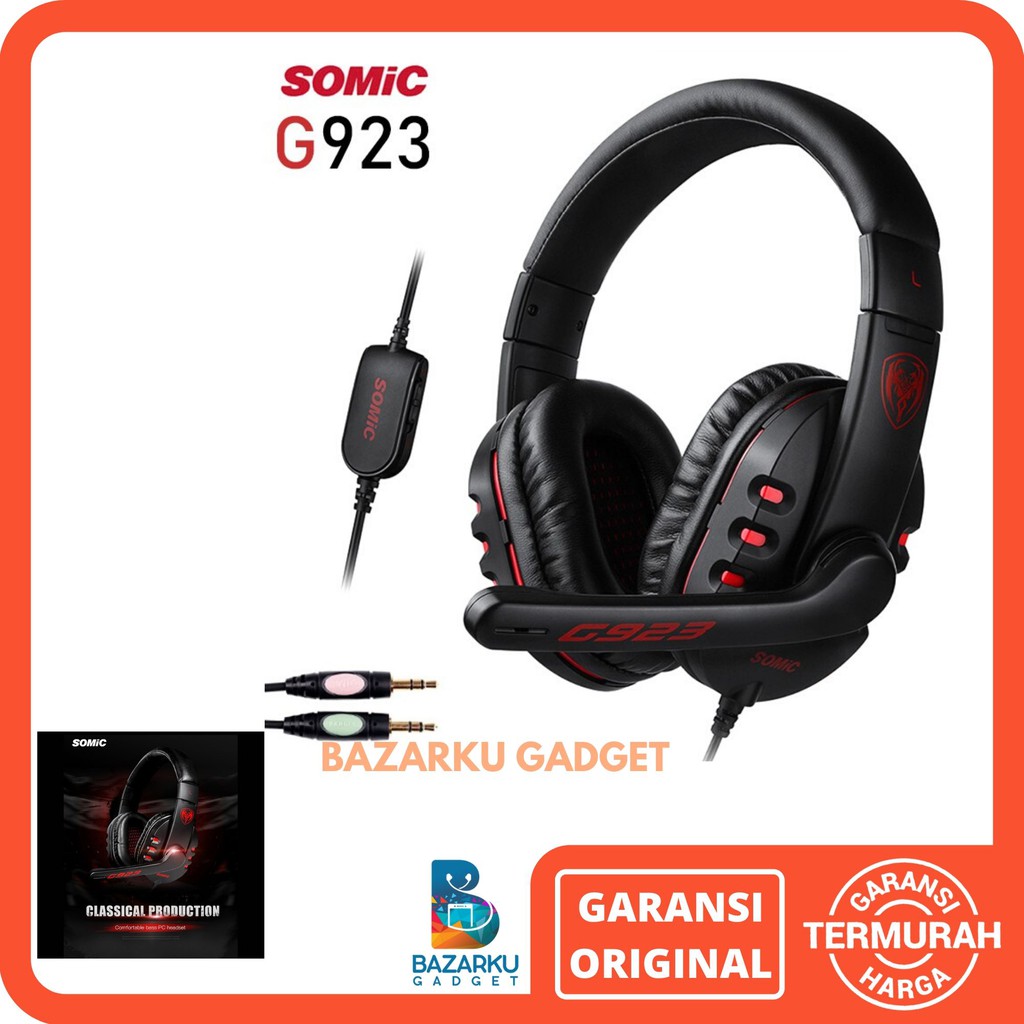 Headphone Gaming SOMIC G923  Headset Gaming Headset Original Earphone Gaming Headphone SOMIC G923