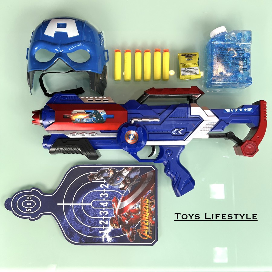 Mainan Tembakan Eva Soft Bullet Water Gel WGG Hero