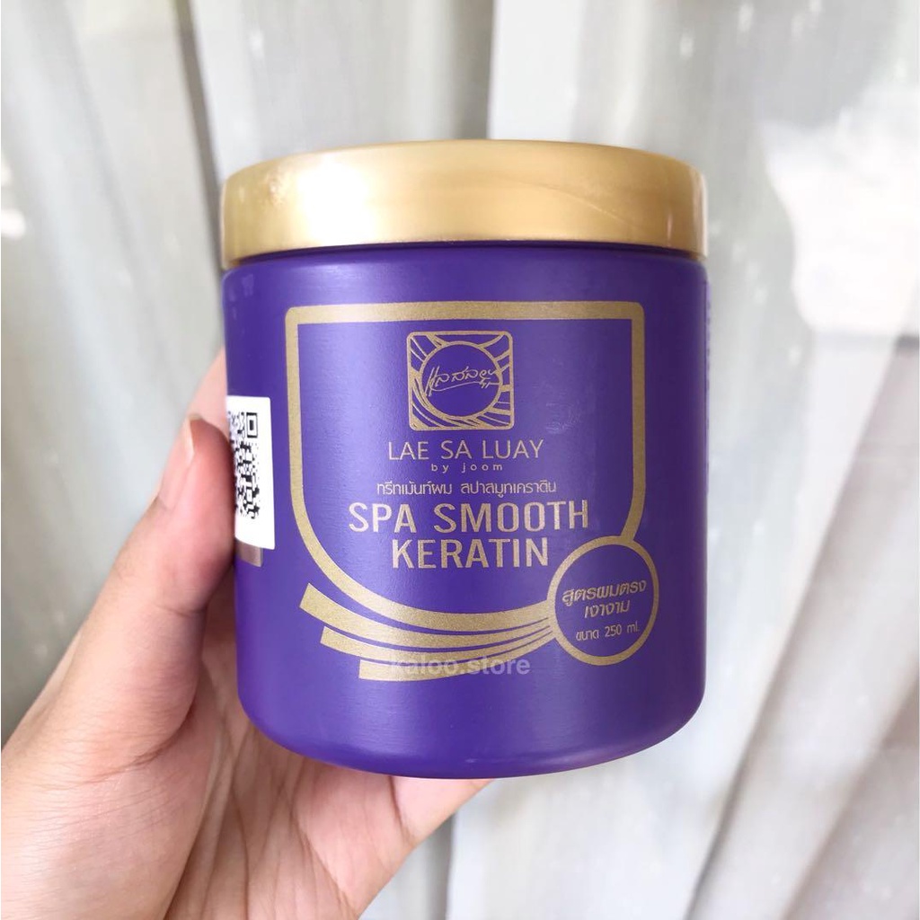 [COD] Lae Sa Luay Hair Spa Smooth Keratin Creambath Anti Kusut Rontok dan Ketombe I Treatment Rambut BPOM Original