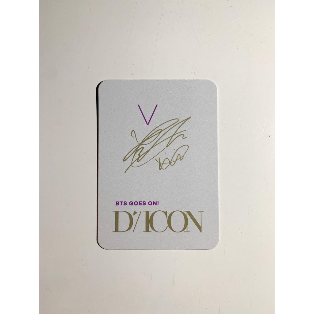 Photocard (PC) Official BTS Dicon V (Kim Taehyung)
