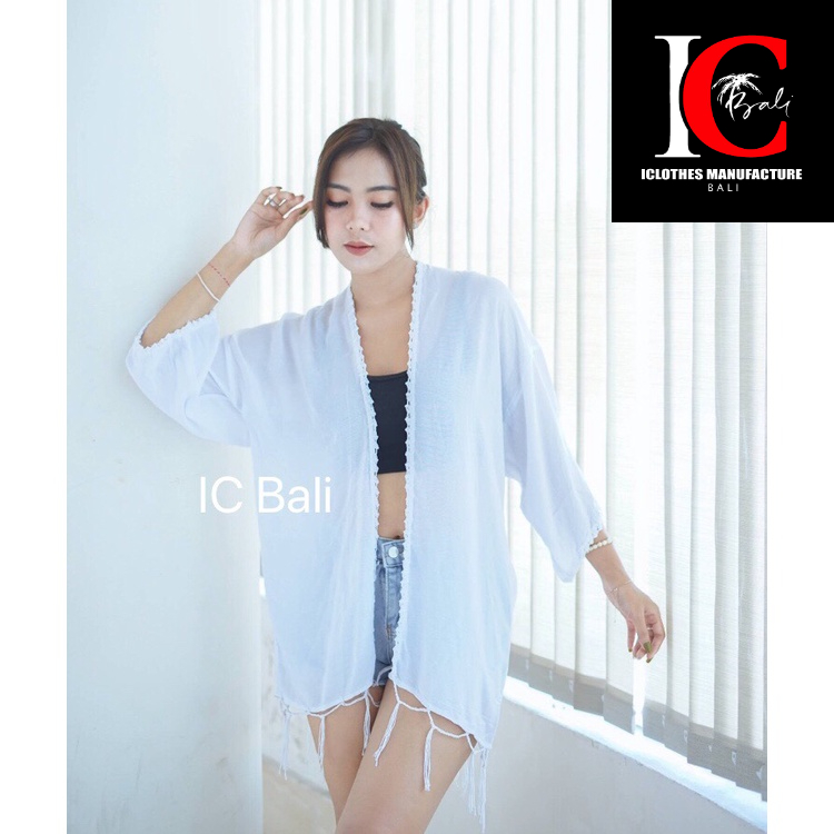 CARDIGAN PENDEK RAJUTAN RENDA/ OUTERWEAR TERBARU C004