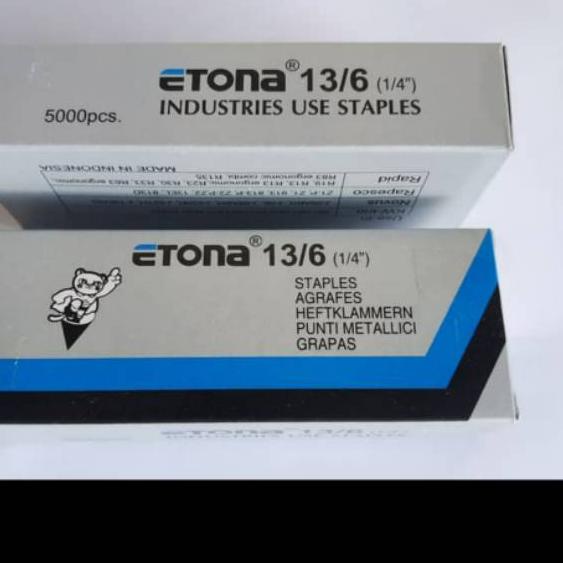 

Terbaik! staples tembak/Staples Etona 13/6 mm/untuk staples tembak /gun tacker
