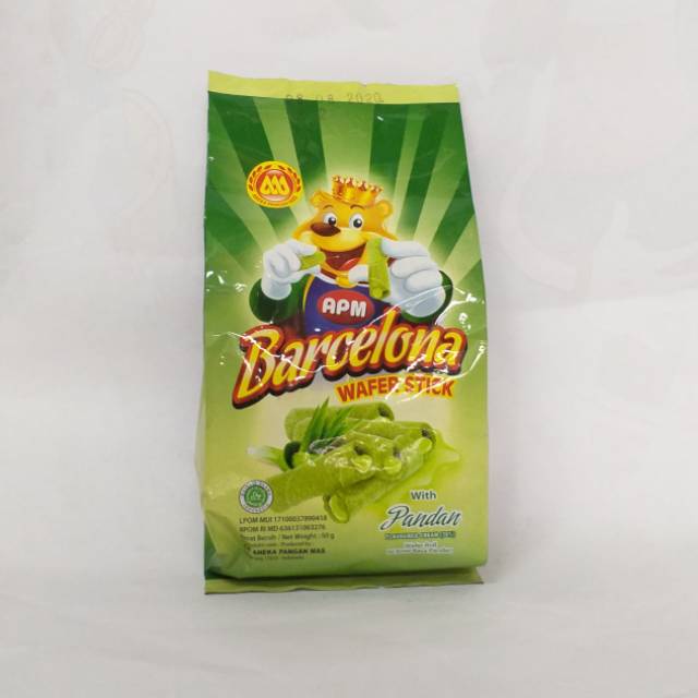 

Wafer stik barcelona pandan 50gr
