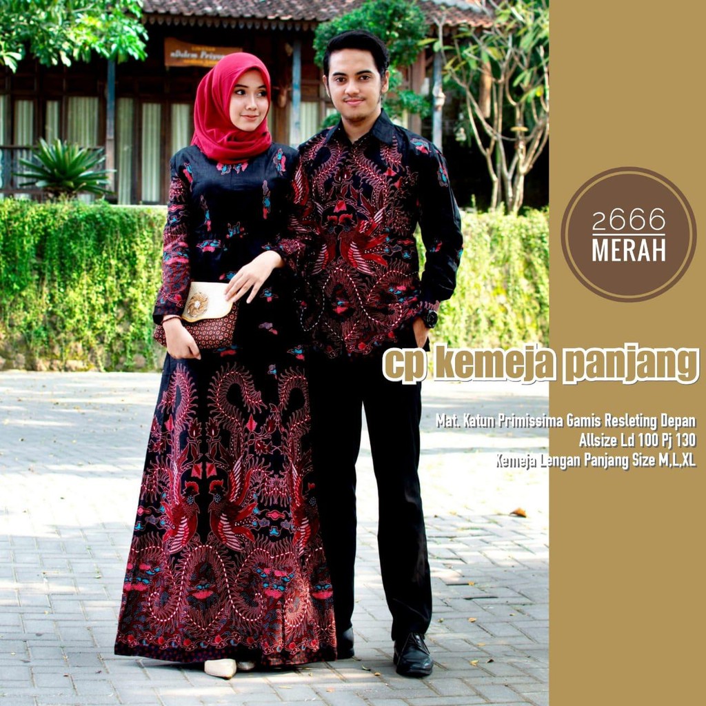 [CUCI GUDANG] BATIK COUPLE MODERN SARIMBIT BATIK COUPLE GAMIS BATIK COUPEL COPLE COPEL PASANGAN MAURA COUPLE