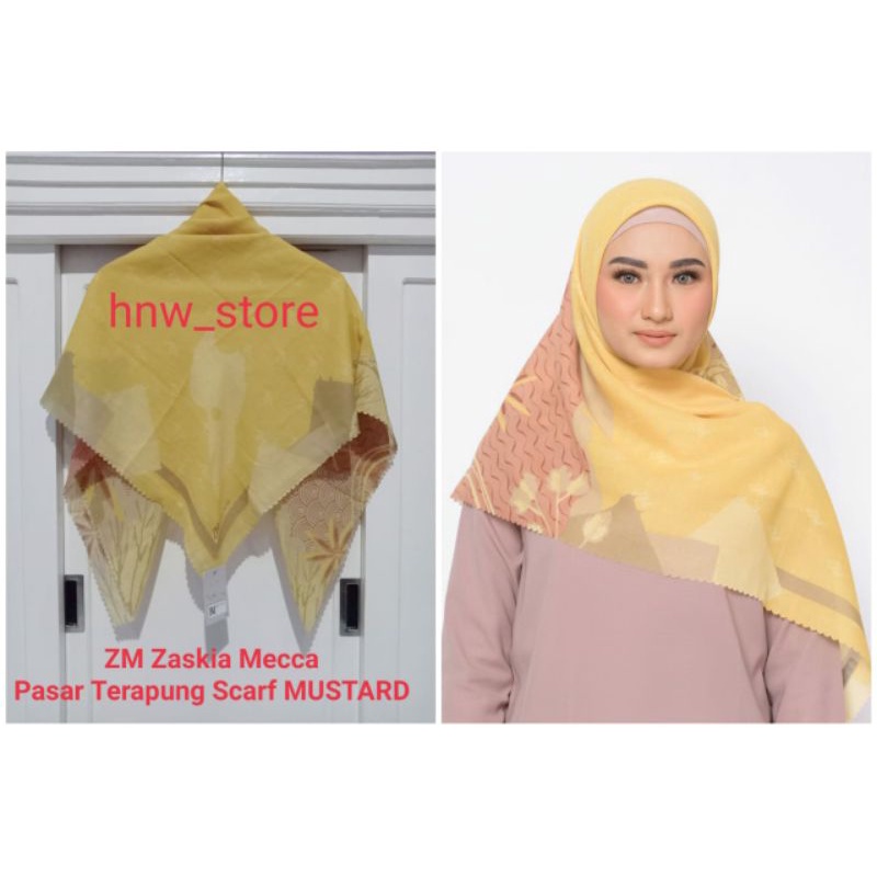 ZM Zaskia Mecca - Terapung Scarf Jilbab Kerudung Motif