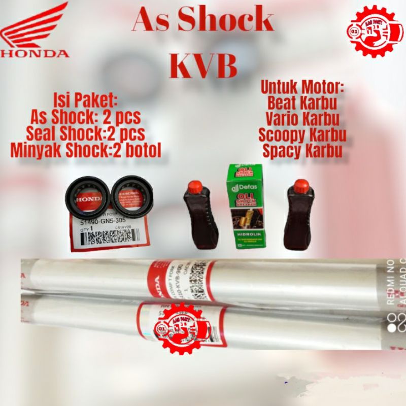 As Shock Seal Minyak Shock Depan Beat Vario Scoopy Spacy