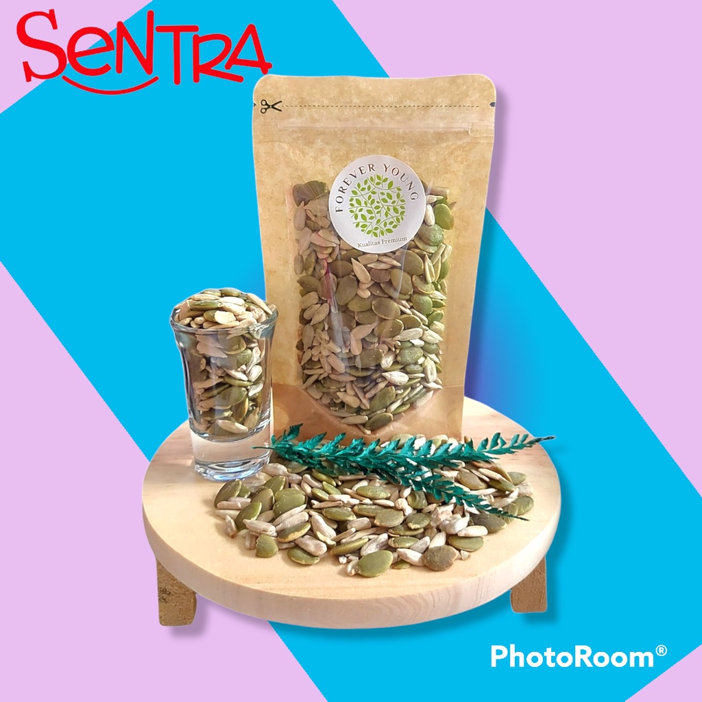 

Roasted Mixed Seeds 2in1 Sunflower Seed Pumpkin Seed / Kuaci Biji Labu Oven Original