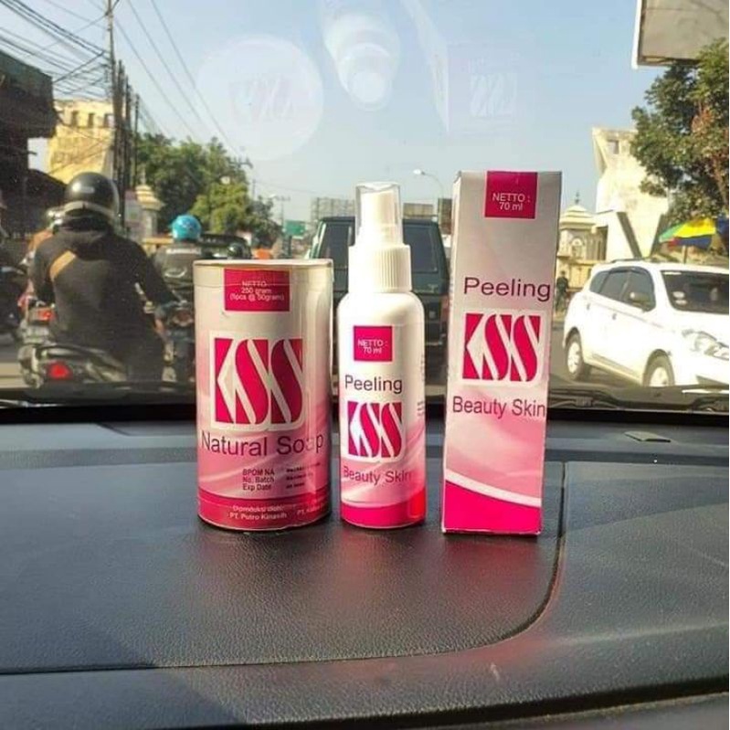 Image of PAKET MEMBER PT KSS 1 BOX KSS BEAUTY SOAP ISI 5 BAR @50 gram Plus 1 BOTOL KSS PEELING BEAUTY 70 ml #6