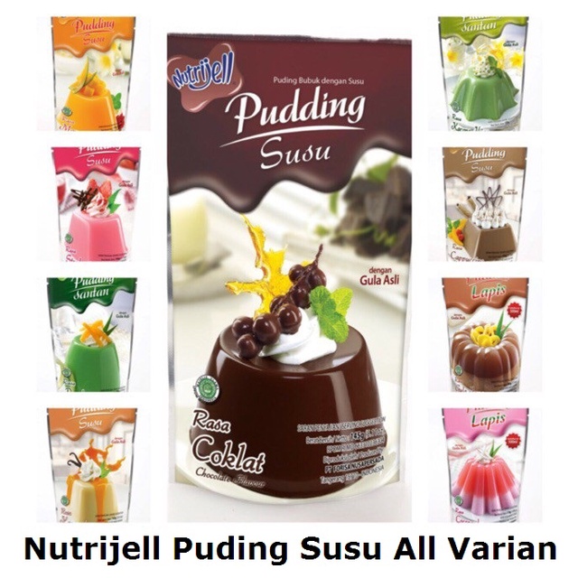 

Nutrijel Puding Susu All Varian - Nutrijell Pudding Susu