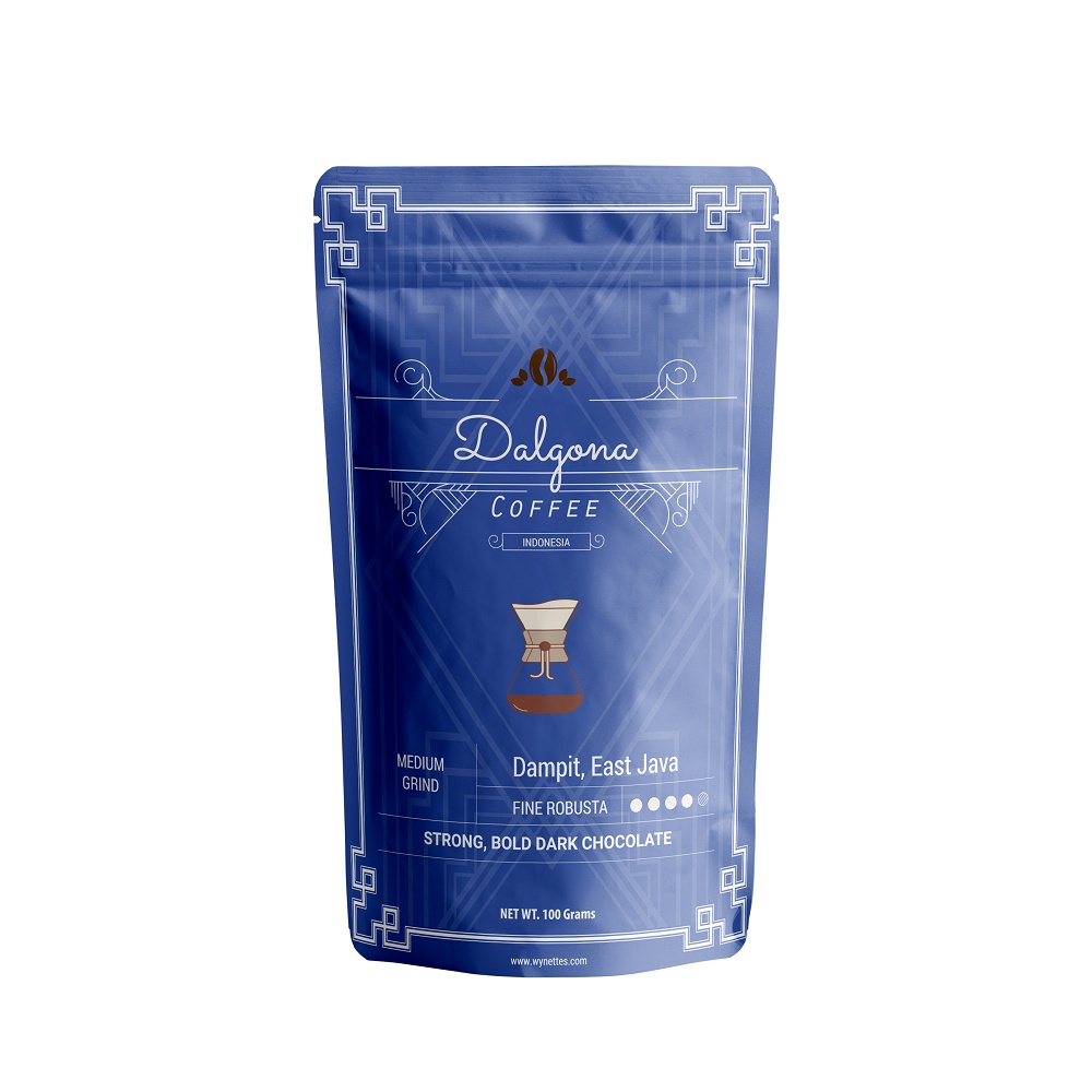 

Al Mutazza X Dalgona Kopi Bubuk Coffee Fine Robusta Dampit Medium Grind