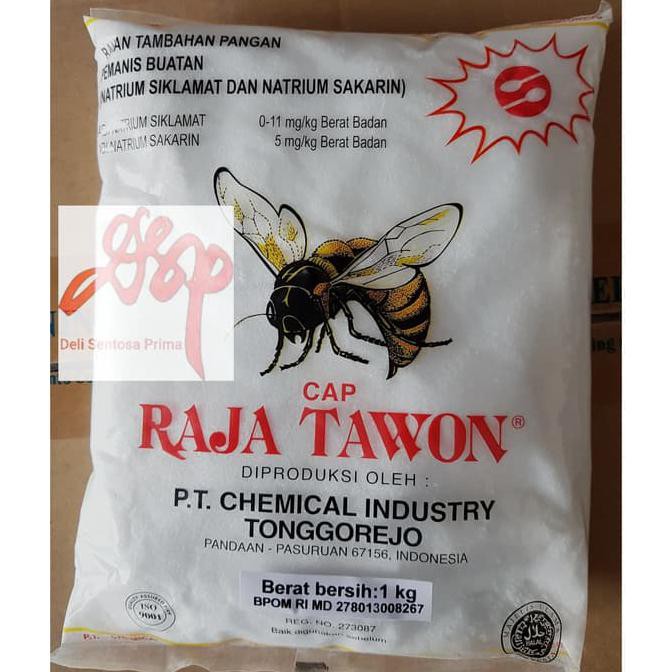 

Bumbu & Bahan Masakan Pemanis Makanan Natrium Siklamat Dan Sakarin Cap Raja Tawon 1 Kg Rempah