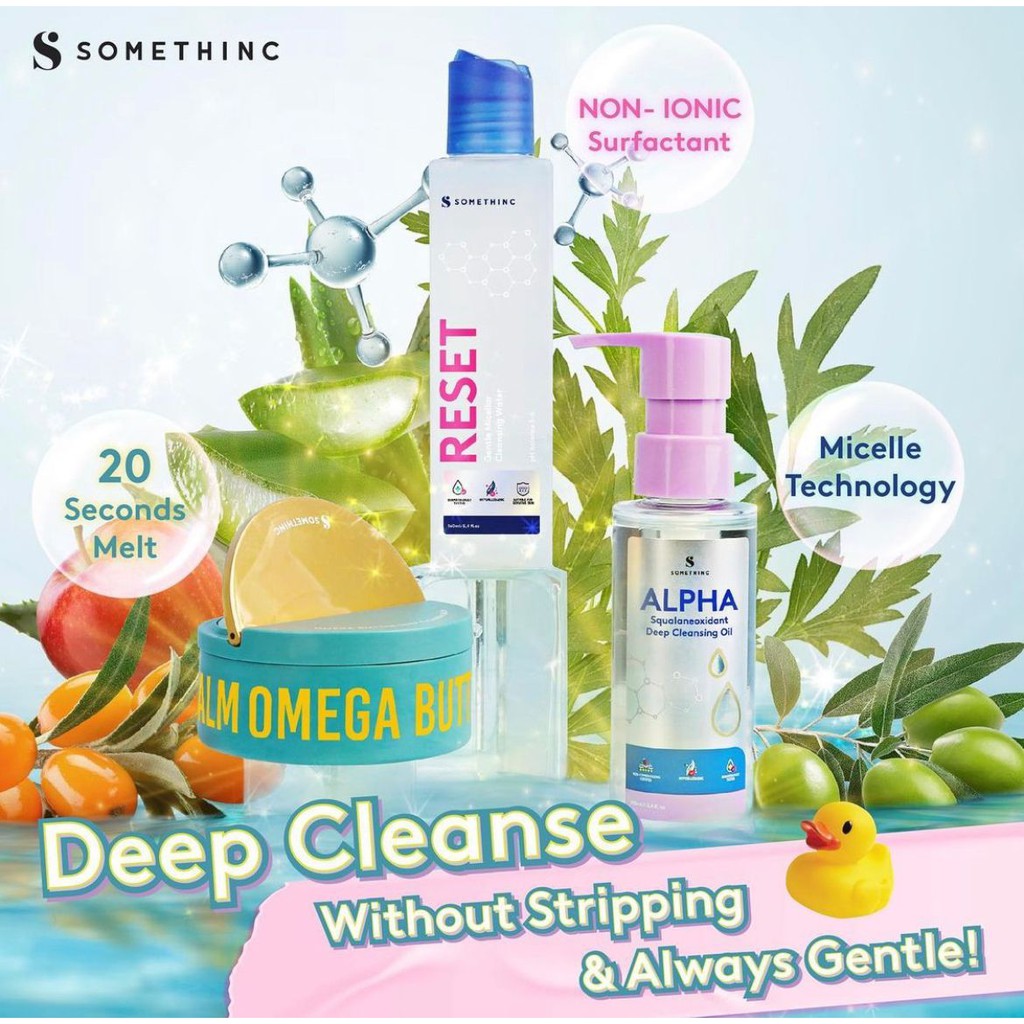 BPOM SOMETHINC Reset Gentle Micellar Cleansing Water Pembersih Make Up Wajah