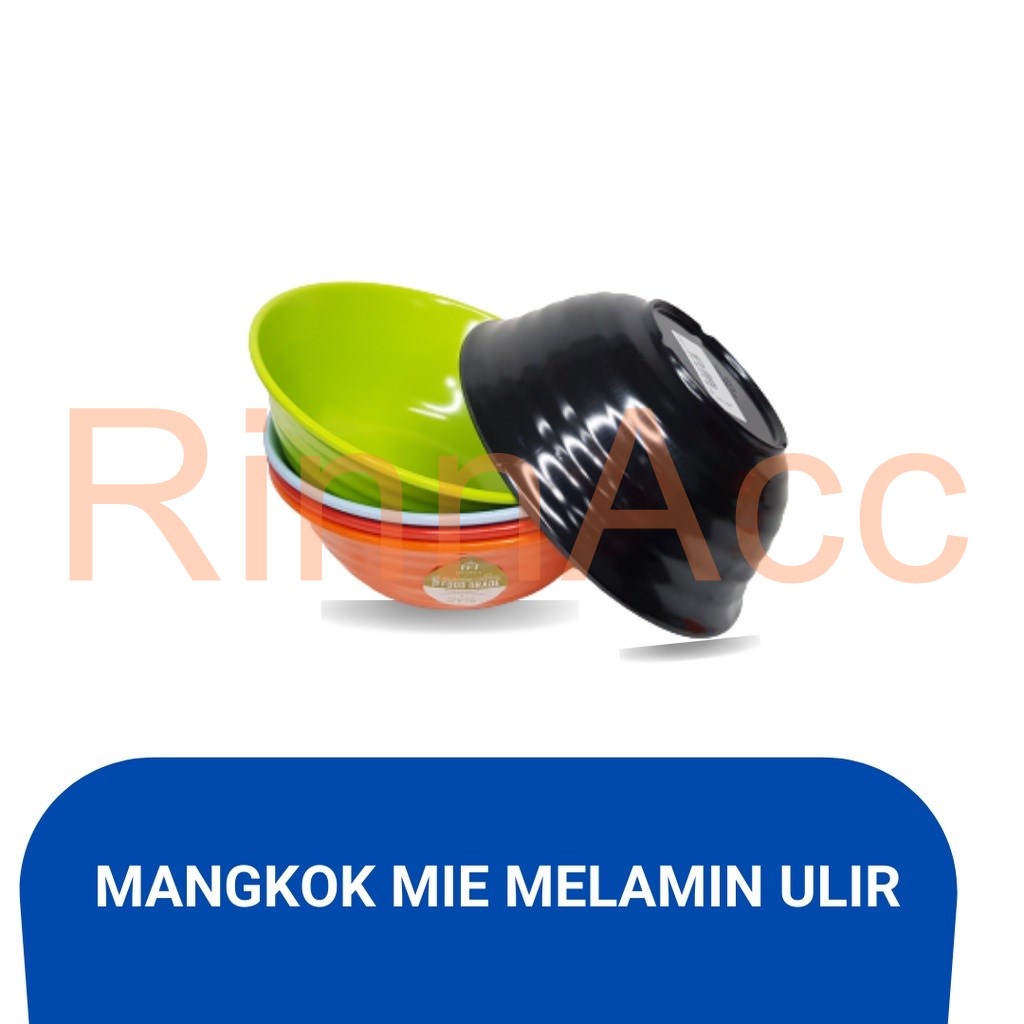Mangkok Mie Ulir 6 Inch IFI 4306 By Glori Melamine / Mangkok Mie Ayam Melamin / Mangkuk Makan Bakso Soto / Hitam Putih